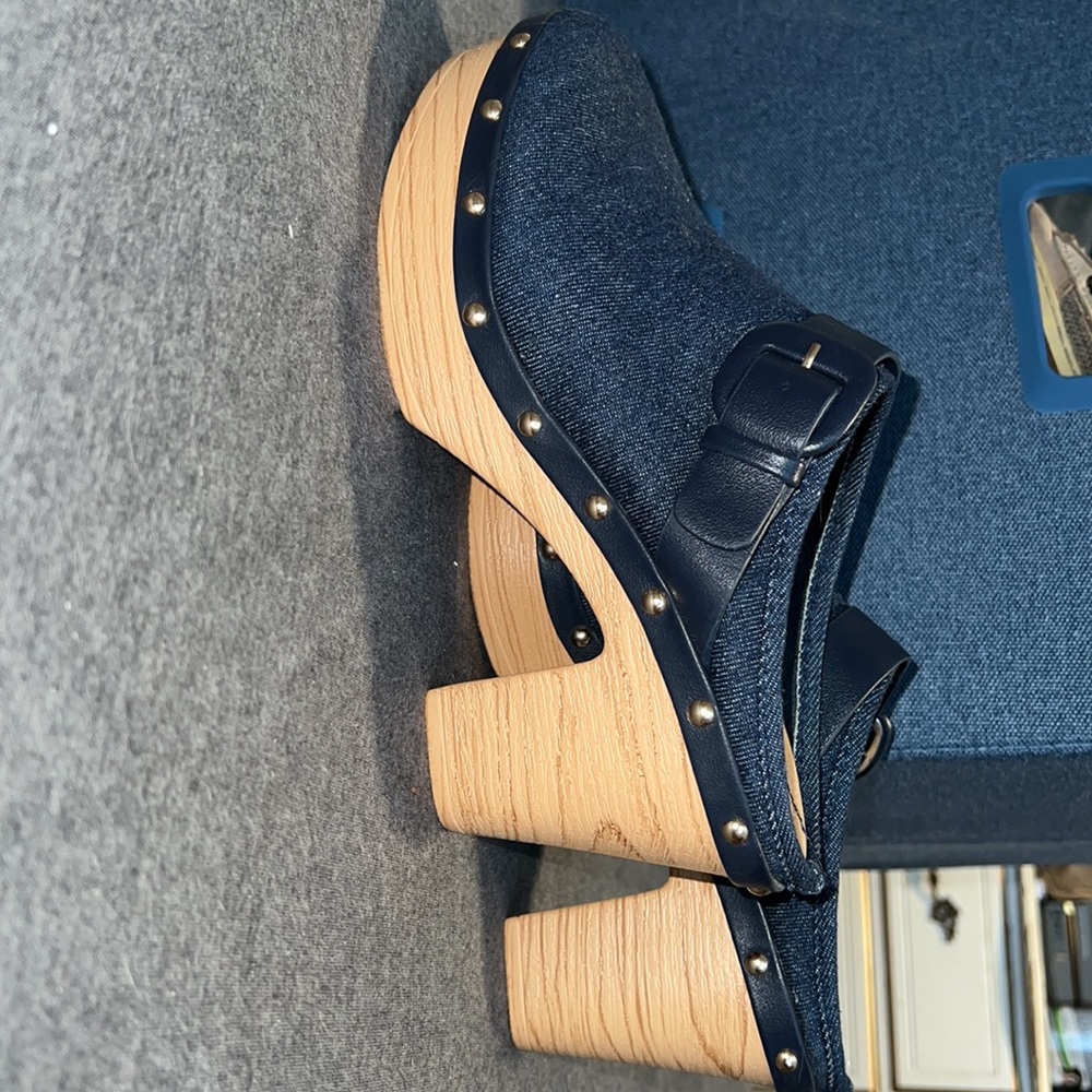 Cute new denim clogs